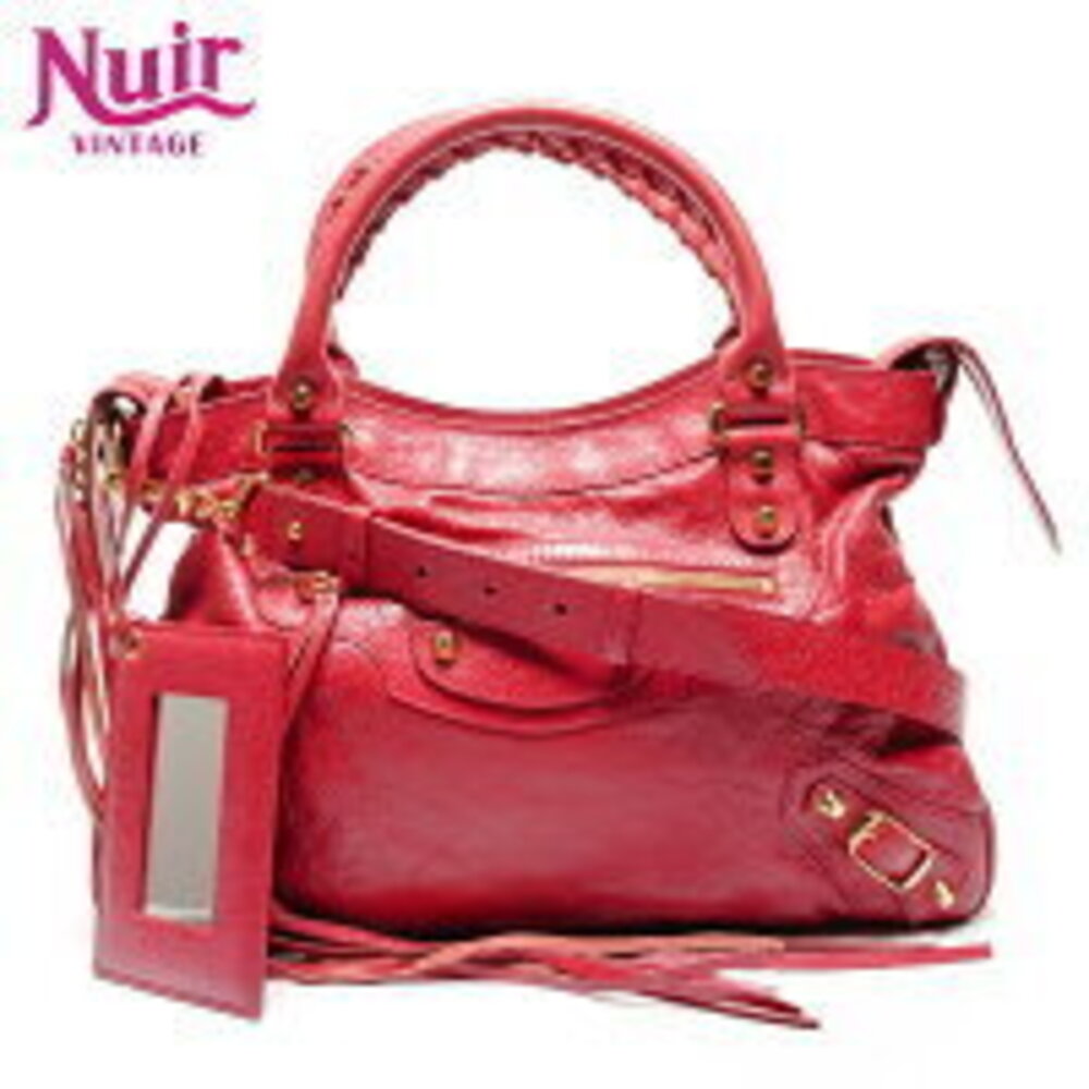Balenciaga The Town Handbag Red